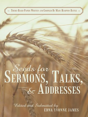 cover image of Seeds for Sermons, Talks, and Addresses